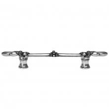 Carpe Diem Hardware 599-9 - Charlemagne 4'' O.C. Pull w/ Large Fleur De Lys