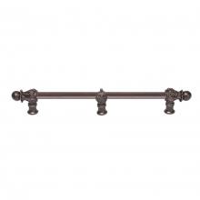 Carpe Diem Hardware 782S-2 - Acanthus 12'' O.C.  w/ 1/2'' Round Smooth Bar Romanesque Style w/ Cen