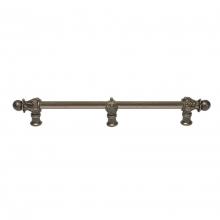 Carpe Diem Hardware 782S-3 - Acanthus 12'' O.C.  w/ 1/2'' Round Smooth Bar Romanesque Style w/ Cen