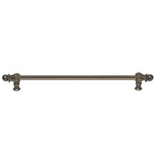 Carpe Diem Hardware 825S-3 - Acanthus 22'' O.C.  w/ 1/2'' Round Smooth Bar Long Pull Romanesque St