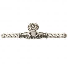 Carpe Diem Hardware 831838-9 - Acanthus Chalice Small Knob Rosette Style With Rope Large Back Plate