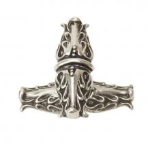 Carpe Diem Hardware 836839-9 - Acanthus Chalice Leave Large Knob With Rope Small Back Plate Romanesque Style