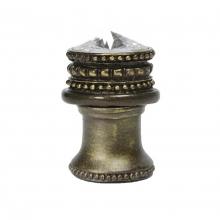 Carpe Diem Hardware 860B-3 - Cache Medium Round Knob w/ Flared Foot w/ An 18Mm Swarovski Crystal