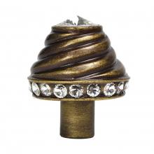 Carpe Diem Hardware 163-3 - Juliane Grace 18'' O.C. Approx w/ 1/2'' Smooth Center Long Pull Large Finial