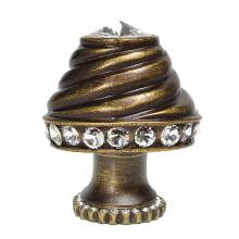 Carpe Diem Hardware 170-3 - Juliane Grace 6'' O.C. Approx w/ 1/2'' Smooth Center Long Pull Small Finial