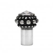 Carpe Diem Hardware 865-9 - Cache Small Round Knob w/ A Rivoli Swarovski Crystal