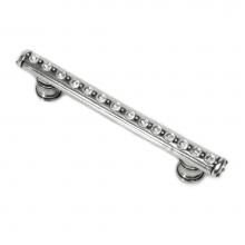 Carpe Diem Hardware 871B-9 - Cache 4'' O.C. Pull w/ Flared Feet w/ Center Of Swarovski Crystals