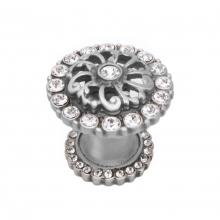 Carpe Diem Hardware 873H-11 - Cache Medium Round Knob w/ Halo Platform w/ Swarovski Crystals