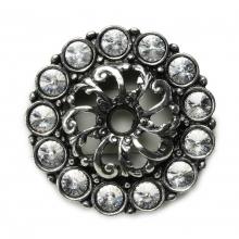 Carpe Diem Hardware 882-9 - Cache Medium Escutcheon w/ 13 Rivoli Swarovski Crystals