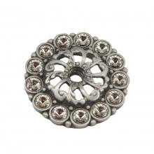 Carpe Diem Hardware 884-2 - Cache Small Round Escutcheon w/ 16 Swarovski Crystals