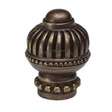 Carpe Diem Hardware 968-3 - Cricket Cage Large Round Knob w/ Beaded Base