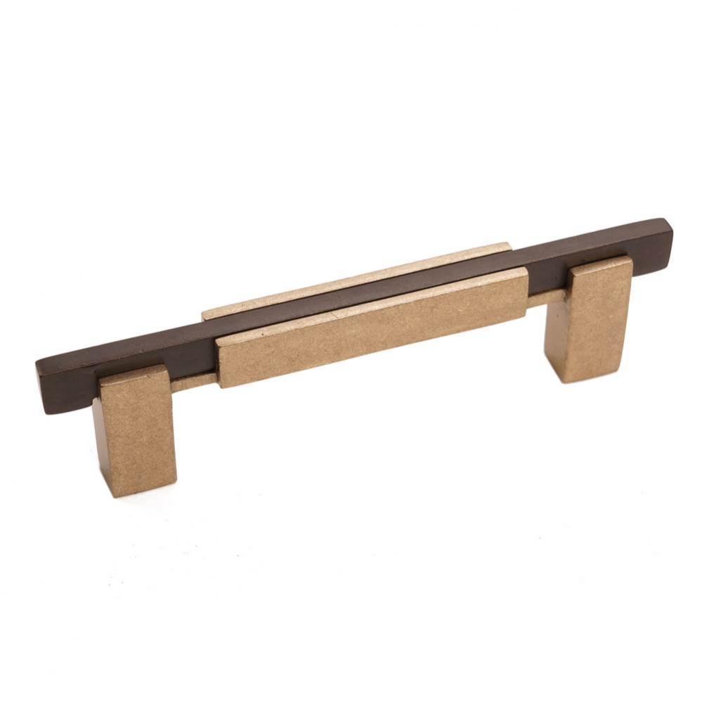 Contemporary Square Base Handle, Champagne Espresso