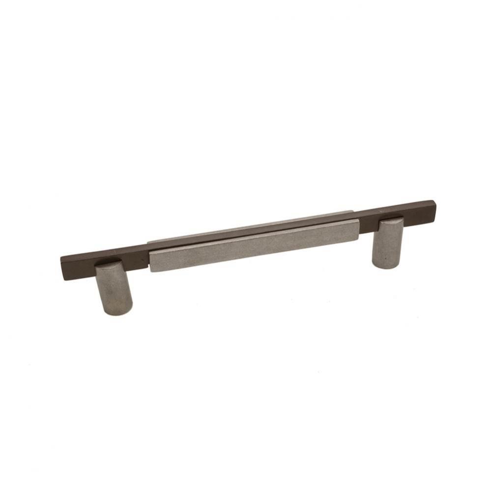 Contemporary Round Base Handle, Platinum Espresso