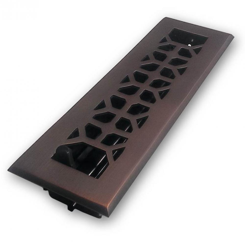 Cast Brass Vent - Any Style/Finish - 2-1/4'' x 10'', Oil Rubbed Bronze