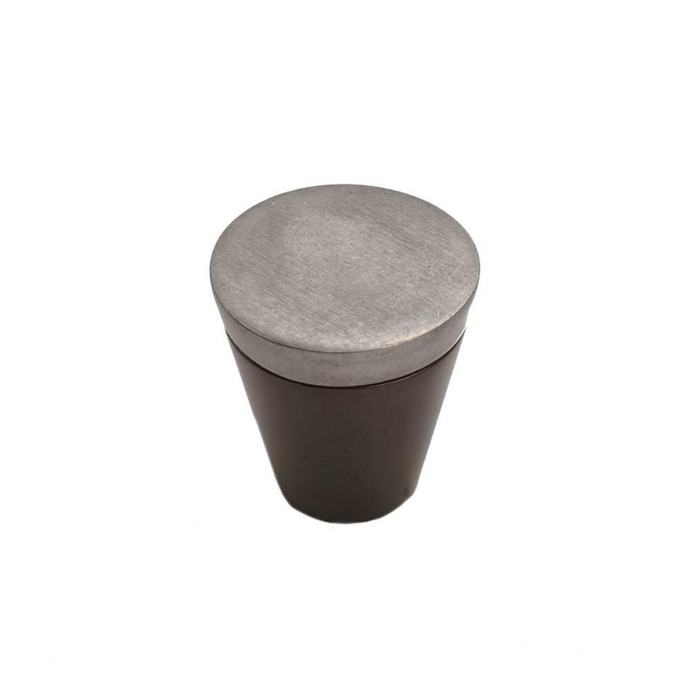 Contemporary Cone Knob, Espresso Platinum