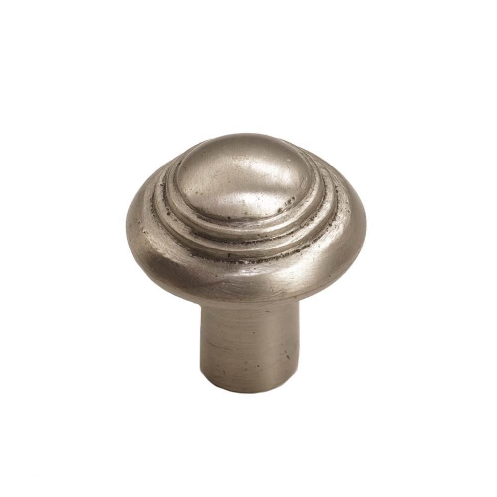 Button Round Knob, Platinum