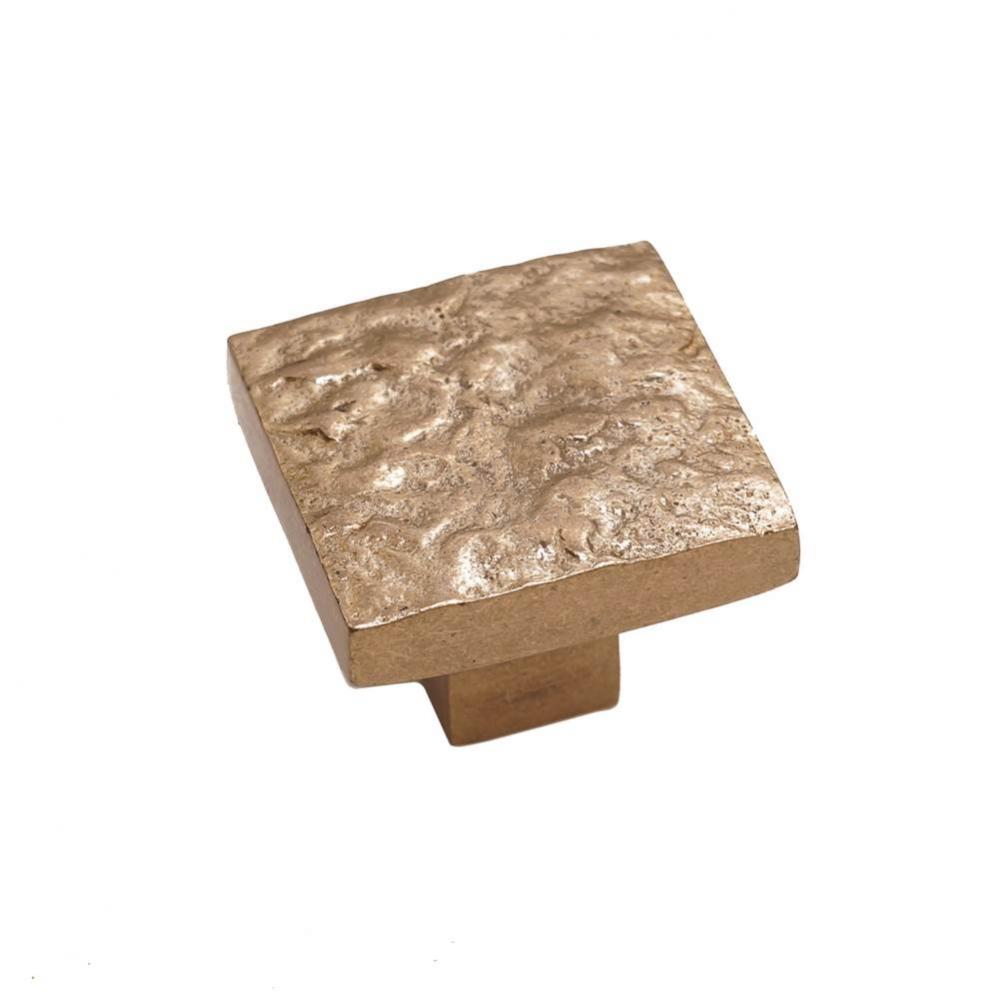 Textured Square Knob, Champagne