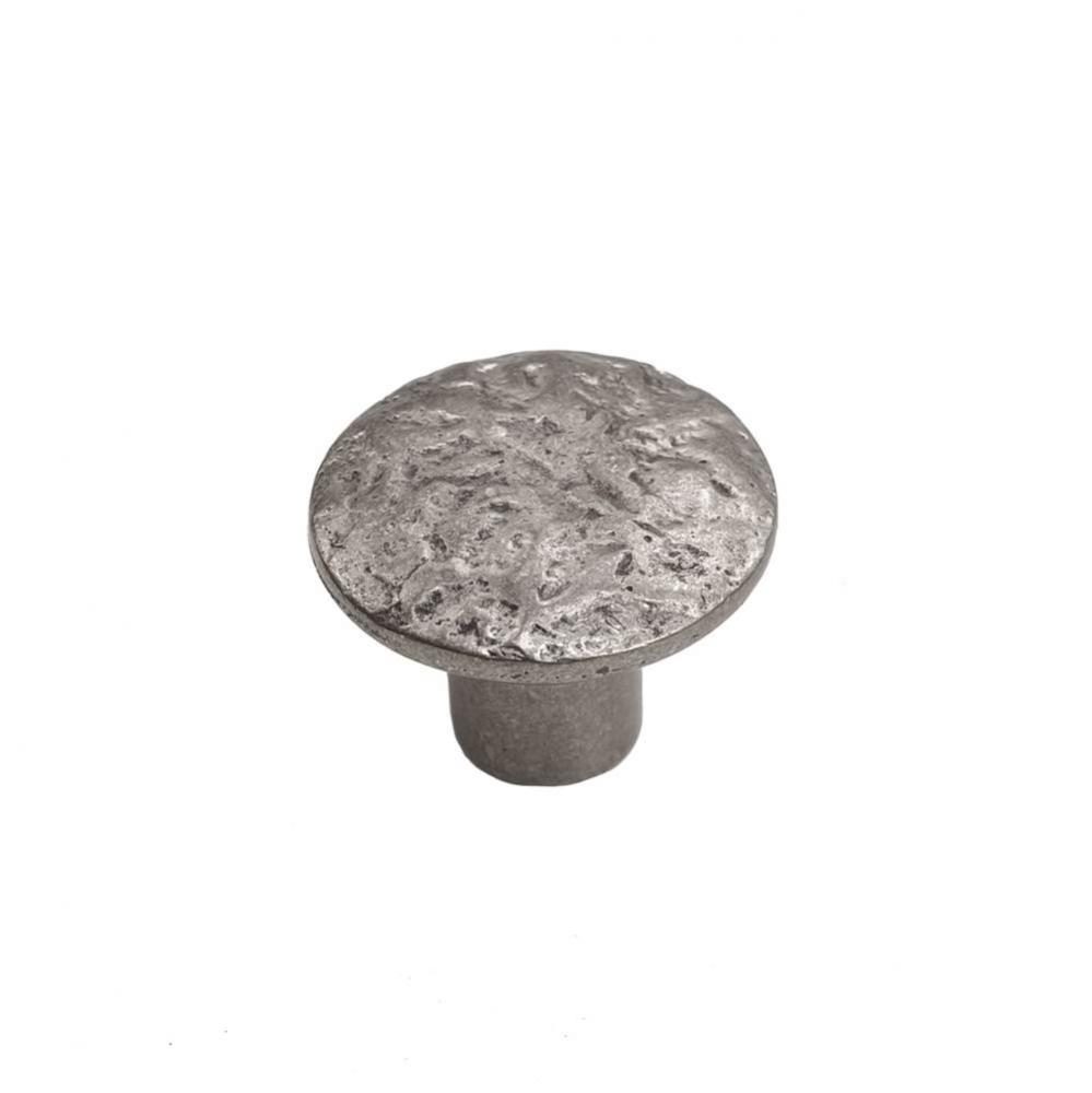 Textured Round Knob, Platinum