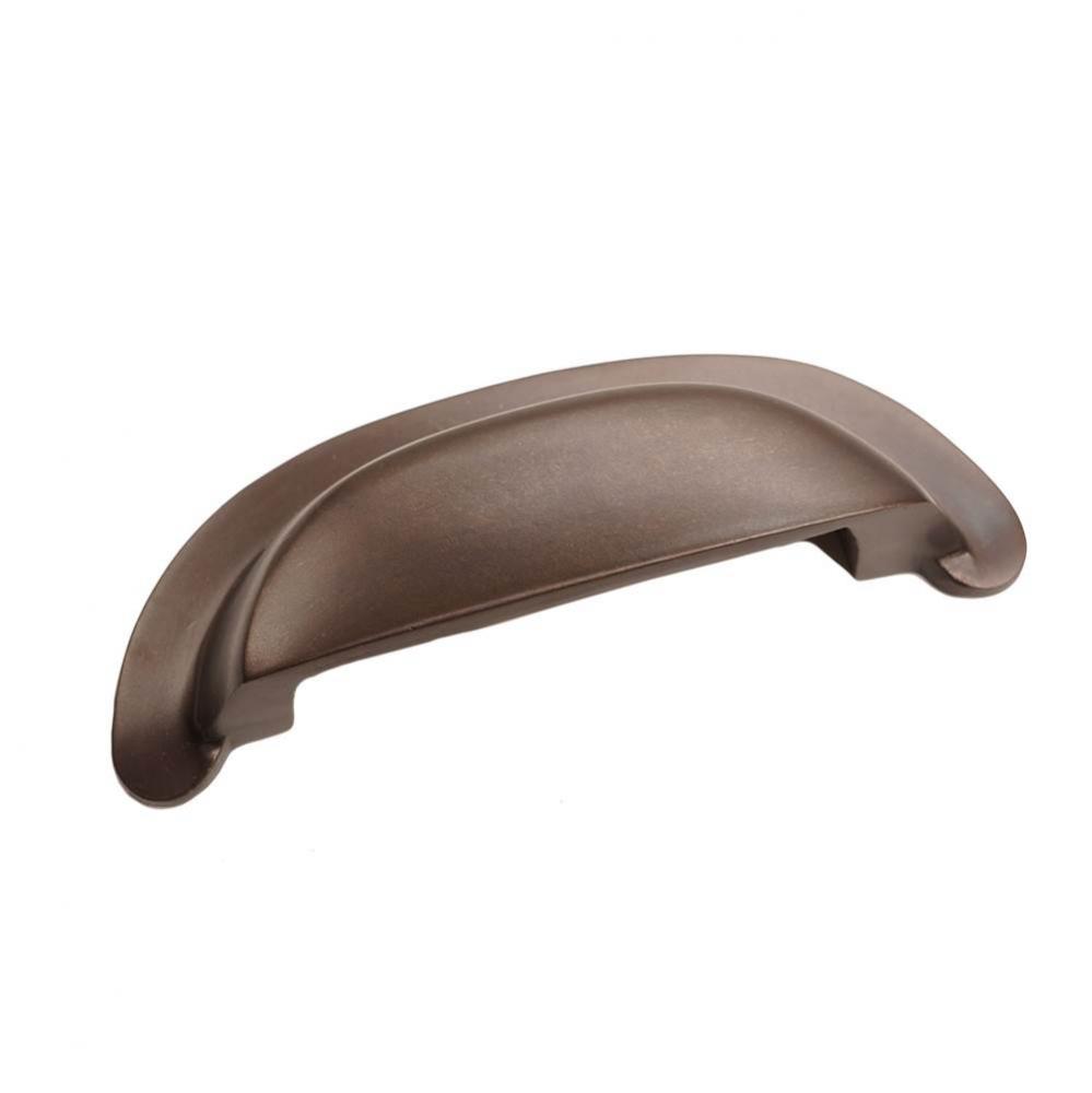 Flat Round Bin Pull, Espresso