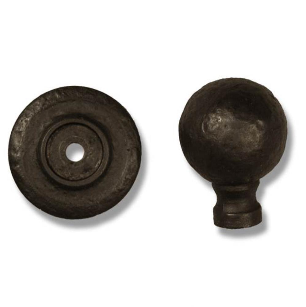 Round Knob - On Plate