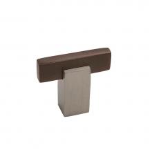 Coastal Bronze 01-701-PE - Contemporary T-Knob Square Base, Platinum Espresso