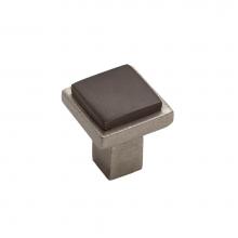 Coastal Bronze 02-602-PE - Contemporary Square Flat Knob, Platinum Espresso