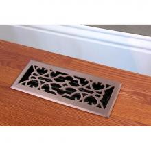 Coastal Bronze 03-410-C-15 - Cast Brass Vent - Any Style/Finish - 4'' x 10'', Brushed Nickel