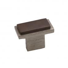 Coastal Bronze 03-502-PE - Contemporary Rectangluar Knob, Platinum Espresso