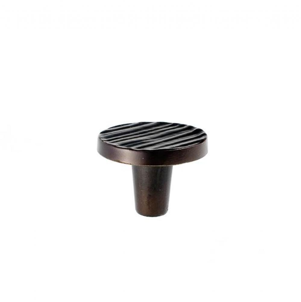 Forged 3 Round Knob 1 1/2 Inch - Oil Rubbed Bronze
