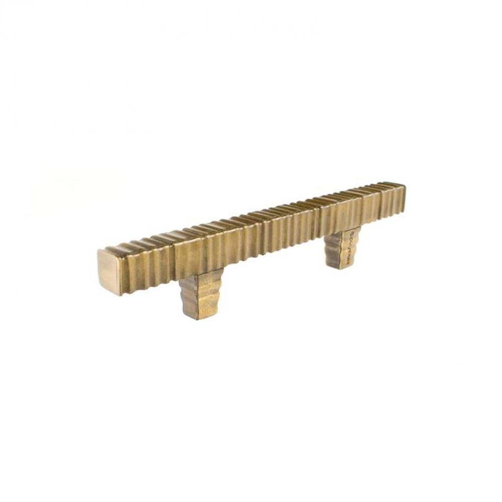 Forged 3 Square Bar Pull 3 Inch (c-c) - Antique Brass