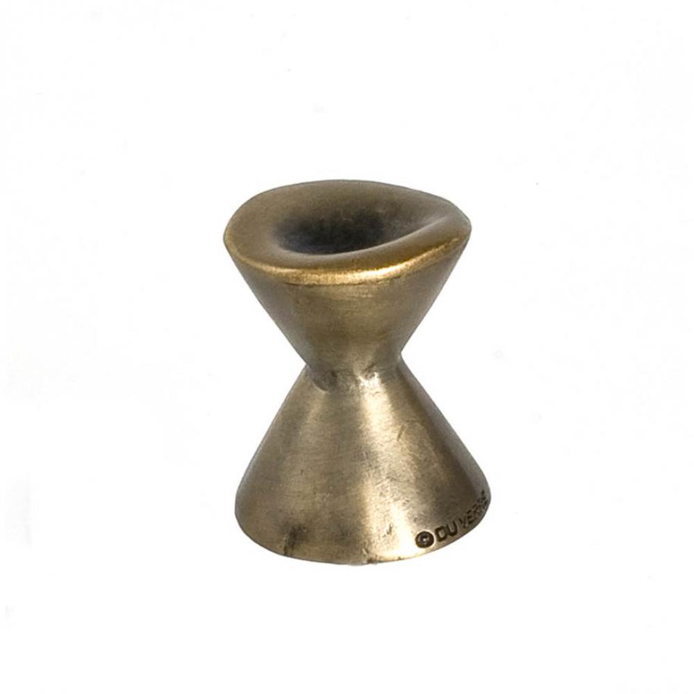 Forged 2 Large Round Knob 1 1/4 Inch - Antique Brass
