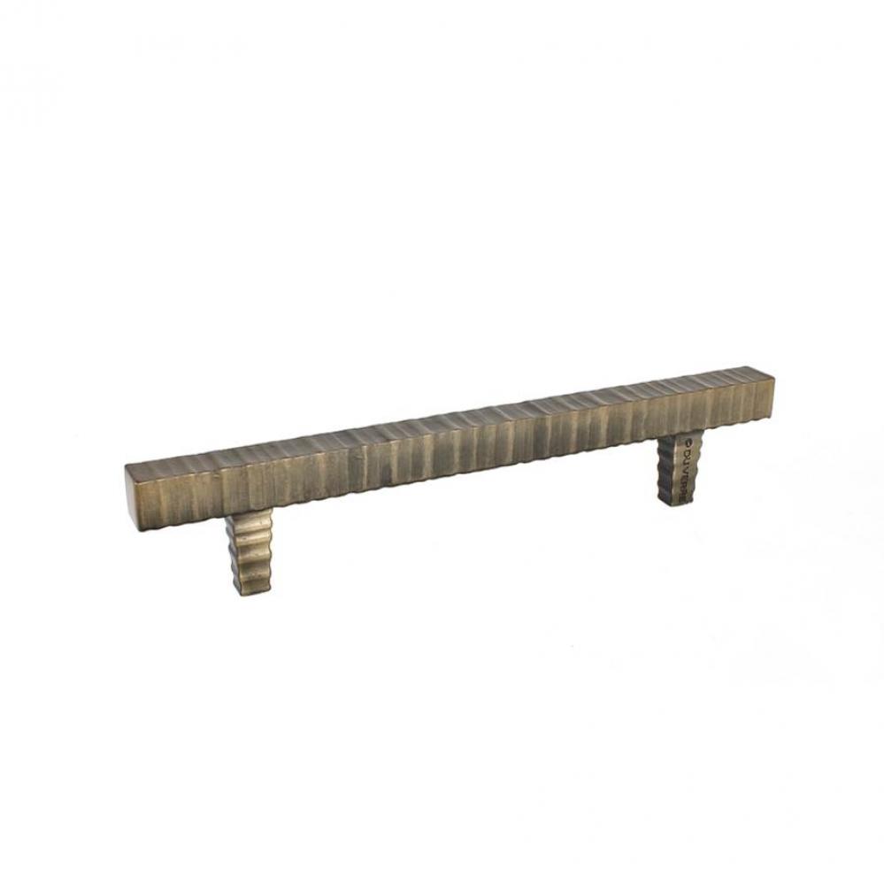 Forged 3 Square Bar Pull 6 1/4 Inch (c-c) - Antique Brass