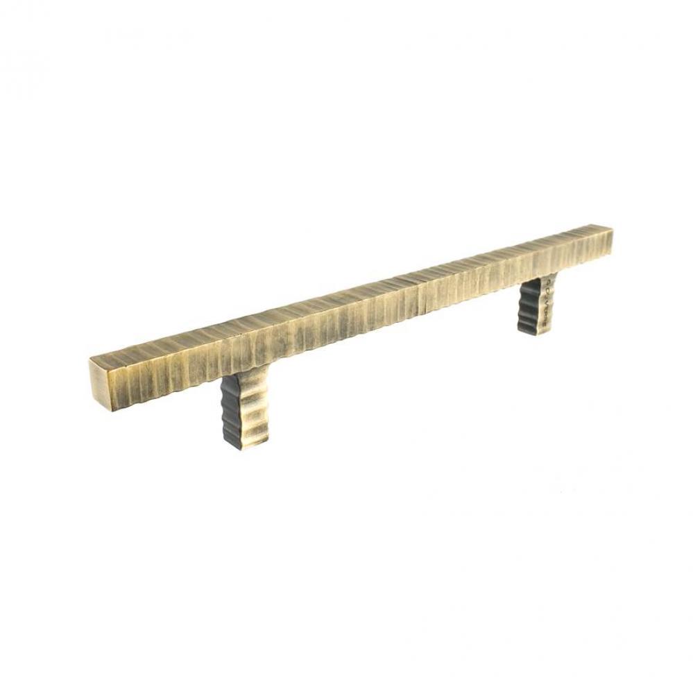 Forged 3 Square Bar Pull 6 3/4 Inch (c-c) - Antique Brass