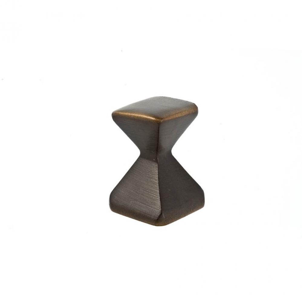 Forged 2 Small Square Knob 5/8 Inch - Oil Rubbed Bronze