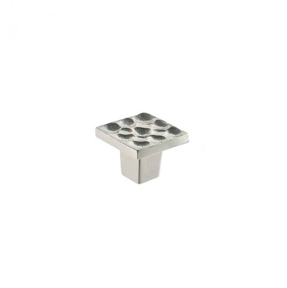 Pomegranate Square Knob 1 Inch - Satin Nickel