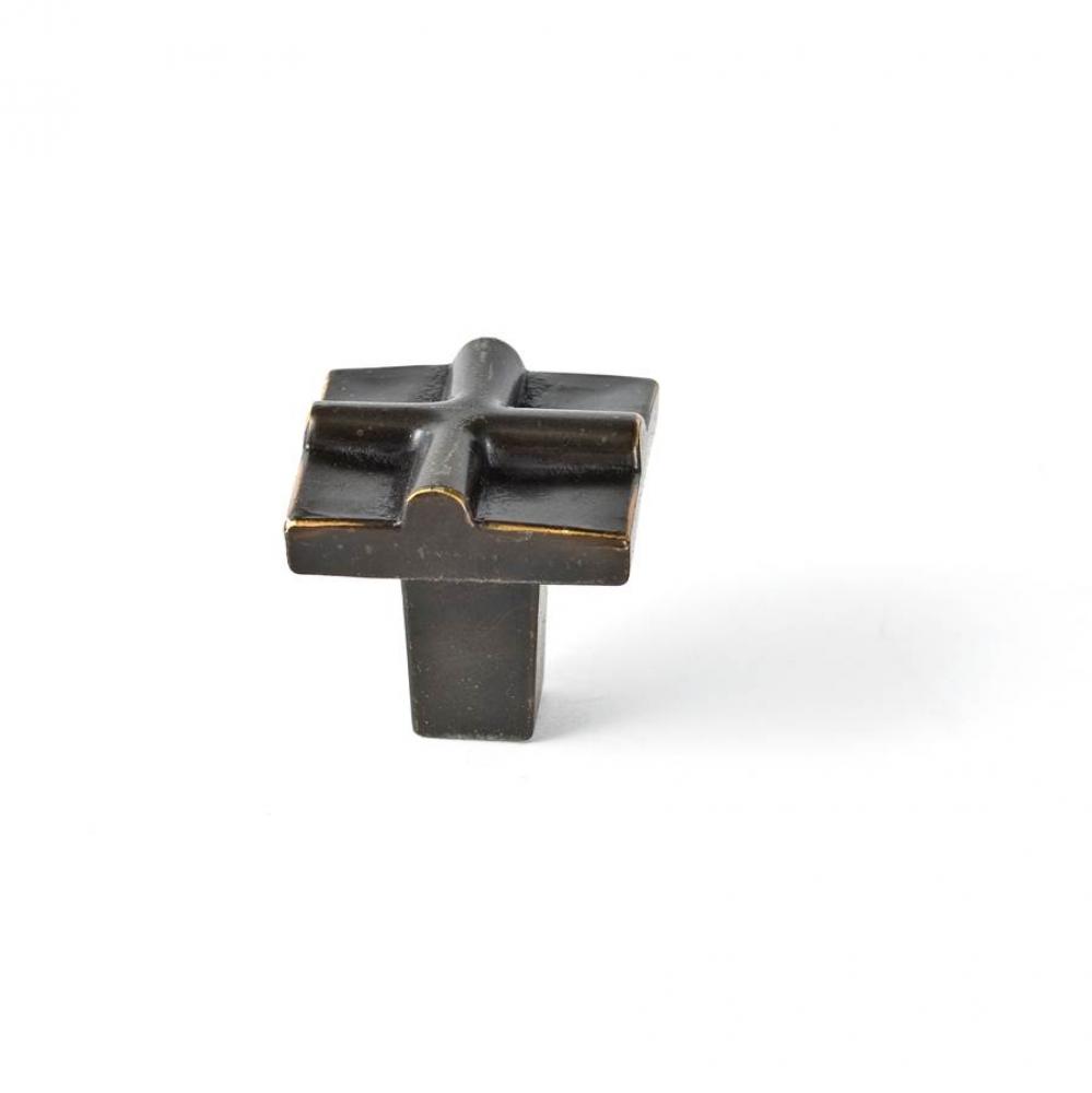 Rio Small Cross Knob 1 Inch - Oil Rubbed Bronze