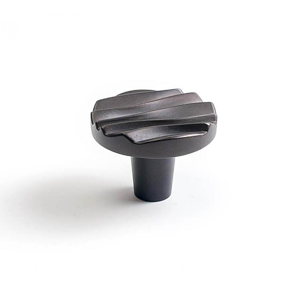 Wave Small Round Knob 1 1/2 Inch - Oil Rubbed Bronze