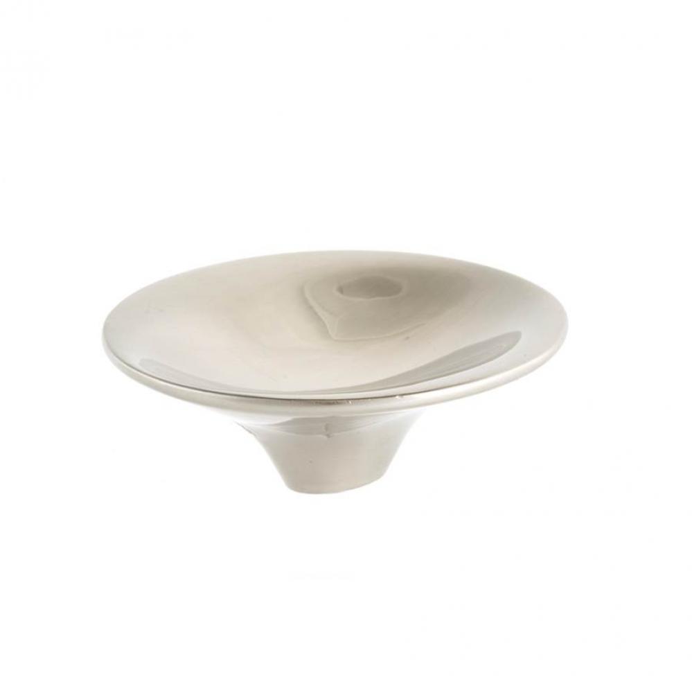 Lotus Knob 3 1/4 Inch - Satin Nickel
