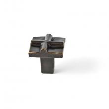 Du Verre DVRIO02-ORB - Rio Small Cross Knob 1 Inch - Oil Rubbed Bronze