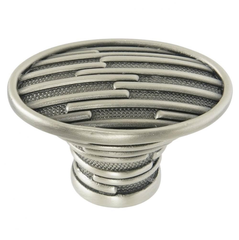 Newbury Knob; Antique Nickel Plate