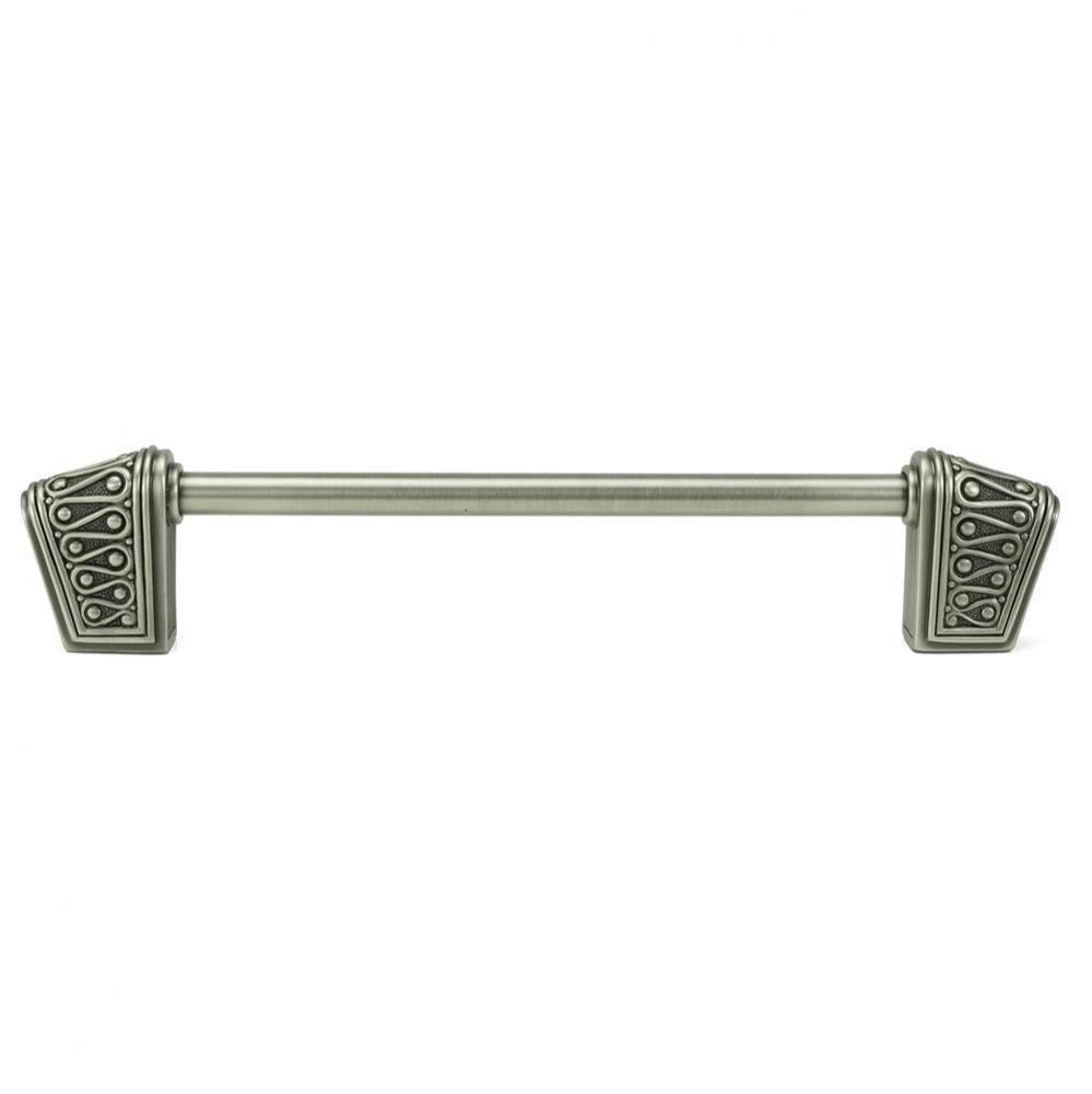 Rivoli 6'' CC Pull; Antique Nickel Plate