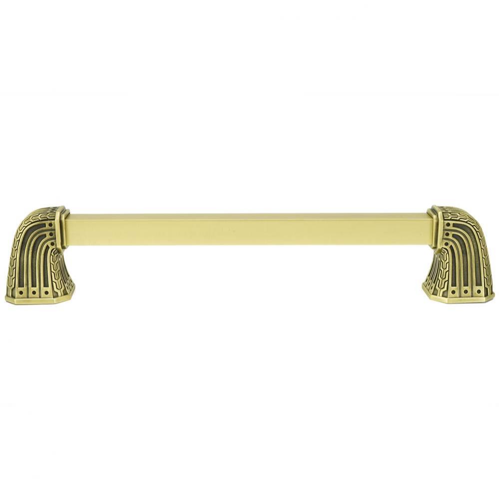 Saville 14'' CC Appliance Pull; Burnish Brass Plate