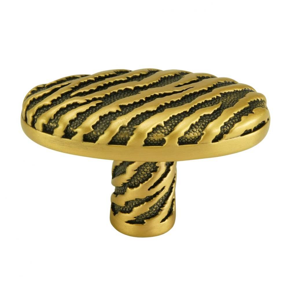 Edgar Berebi Adora Oval Knob In Museum Gold Plate