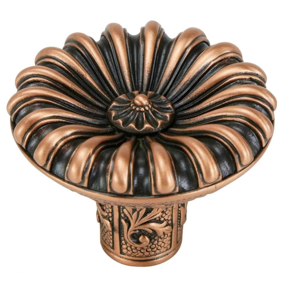 Nantucket Knob In Burnished Copper Plate
