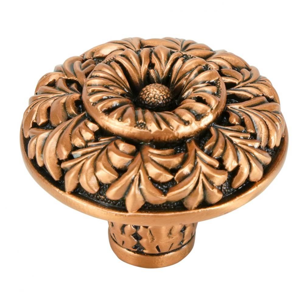 Tremont Knob In Burnished Copper Plate