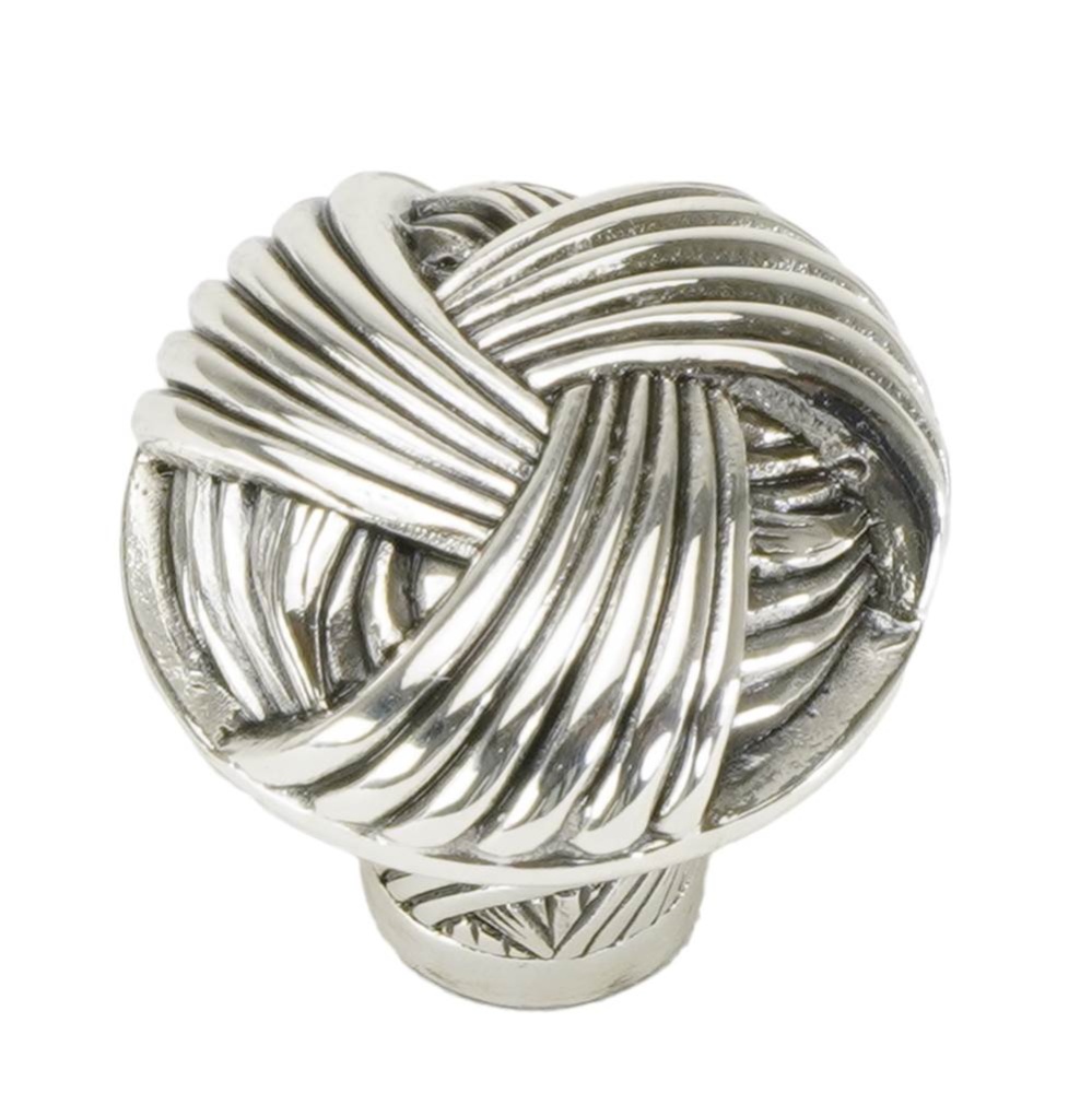 Edgar Berebi Barrington Knob In Burnished Silver Plate