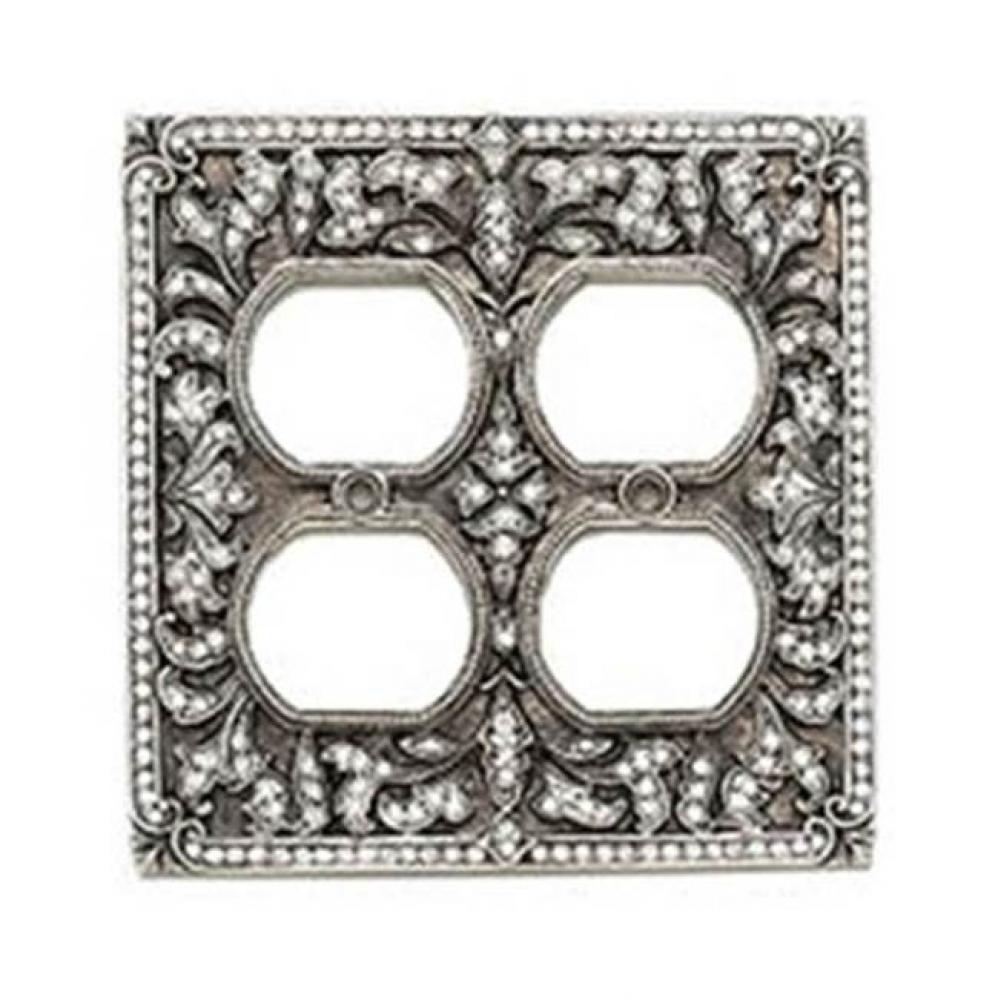 4 OUTLET COVER; ERINITE & JONQUIL CRYSTAL
