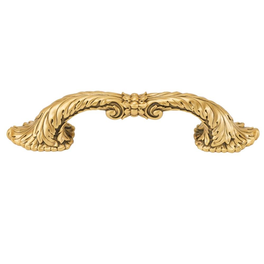 Edgar Berebi Louis Xv 3-1/2'' Center To Center Pull In Museum Gold Plate