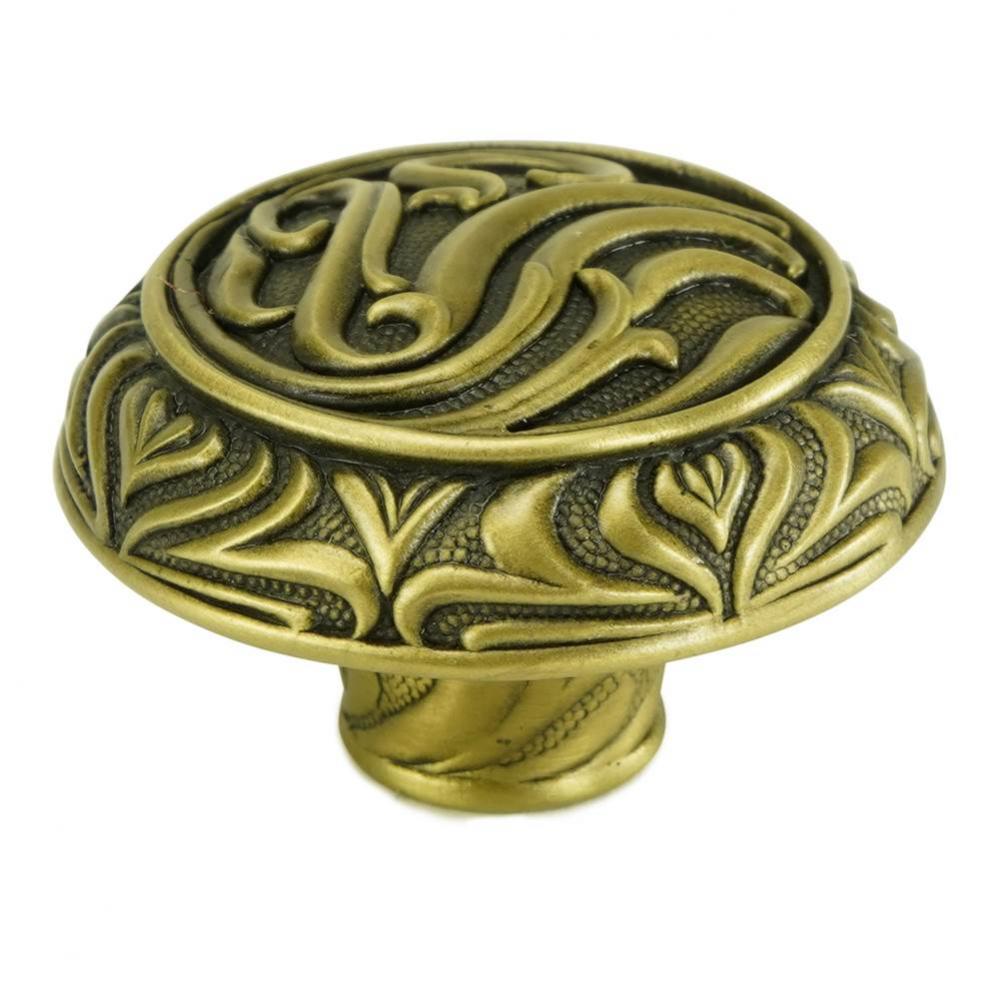 Assorted Knob In Burnished Brass Plate