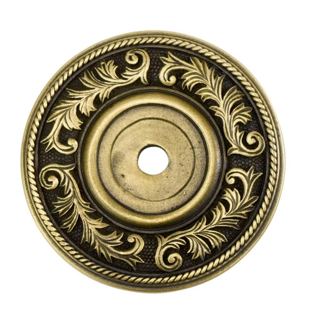 Geneve Back Plate; Burnished Brass Finish